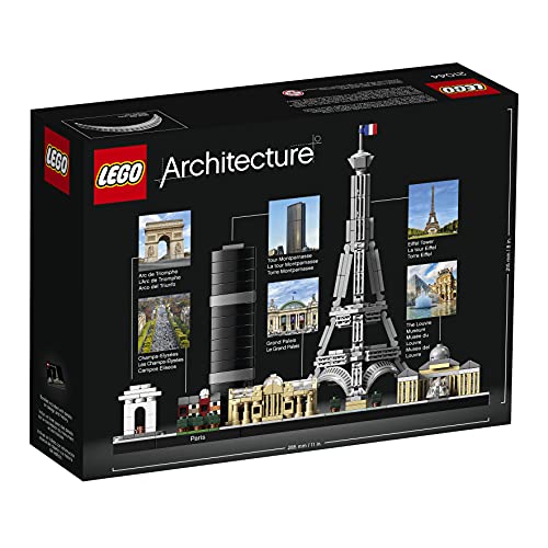 LEGO 21044 Architecture Paris Model Building Set for Adults with Eiffel Tower and The Louvre Model, Skyline Collection, Office Home Décor, Collectible Gift Idea for Women, Men, Her or Him