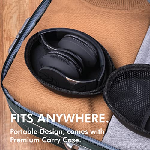 PowerLocus Bluetooth Headphones Over Ear, Wireless Headphones, Foldable Headphone with Hi-Fi Stereo, Built-in Microphone, Soft Earmuffs, Micro SD, Wireless and Wired Headphone for iPhone/iPad/PC/TV