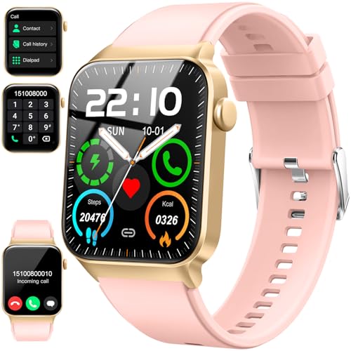 Smart Watch for Men Women Answer/Make Calls, 1.85" Touch Screen Smart Watches with Step Counter, Heart Rate Sleep Monitor, 110+ Sport Modes, Fitness Tracker, IP68 Waterproof Smartwatch for Android iOS