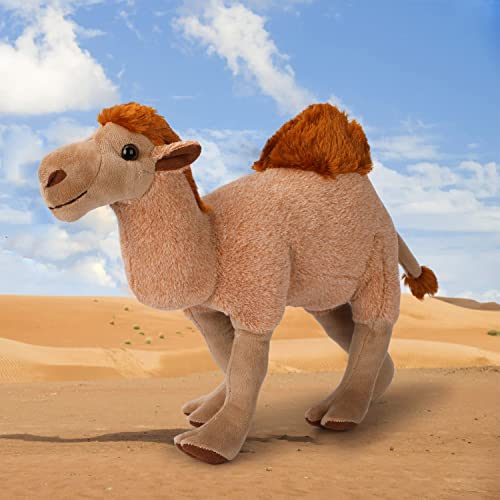 Camel Plush Toy, Stuffed Animal Plushie Doll, Soft Fluffy Like Real Desert Animals Hugging Toy - Present for Every Age & Occasion