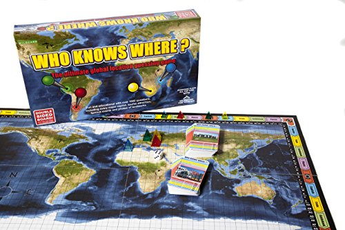 Wild Card Games Who Knows Where? - The Global Location Guessing Family Board Game