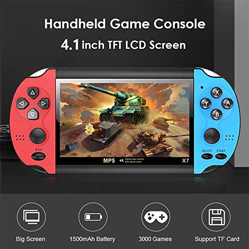 Handheld Game Console, Retro Games Console Built-in 10000+ Classic Games, 4.1-inch TFT LCD Screen, 10 Emulators, Handheld Emulator Console Support TV Output Video Music eBook