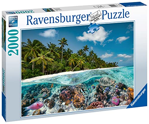 Ravensburger A Dive in the Maldives 2000 Piece Jigsaw Puzzles for Adults and Kids Age 12 Years Up