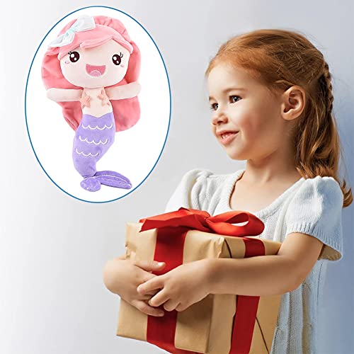 FISAPBXC Mermaid Plush, Mermaid Plush Toys, Mermaid Doll, Stuffed Doll, Kids Soft Plush Toys, Fashion Animal Plush Toy, Cartoon Children's Soft Toys, Cartoon Gifts for Girls -20cm