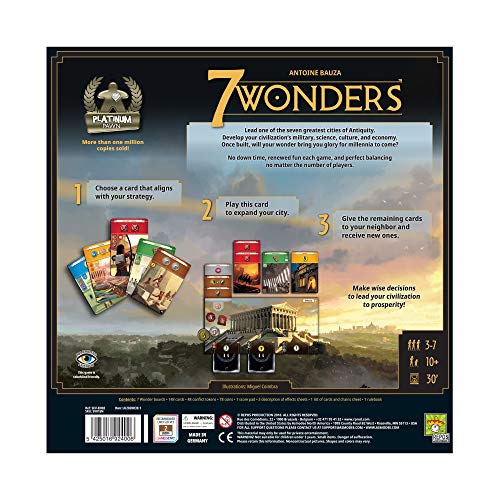 Repos Production | 7 Wonders New Edition | Board Game | Ages 10+ | 3 -7 Players | 30 Minutes Playing Time