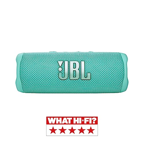 JBL Flip 6 Portable Bluetooth Speaker with 2-way speaker system and powerful JBL Original Pro Sound, up to 12 hours of playtime, in teal