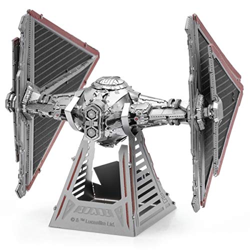 Fascinations Metal Earth Star Wars Rise of Skywalker Sith Tie Fighter 3D Metal Model Kit Bundle with Tweezers