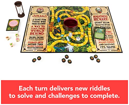 Jumanji The Game, The Classic Adventure Board Game for Kids and Families Aged 8 and Up