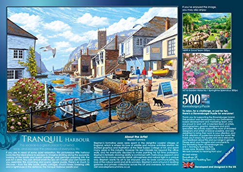 Ravensburger Tranquil Harbour 500 Piece Jigsaw Puzzle for Adults & for Kids Age 10 and Up