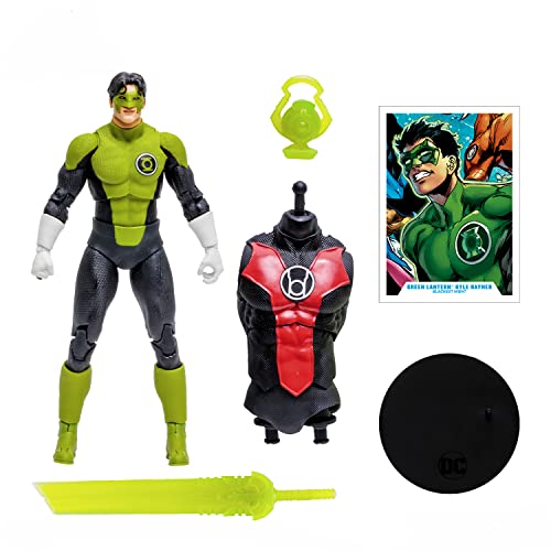 McFarlane Toys, 7-Inch DC Blackest Night Kyle Rayner Action Figure with 22 Moving Parts, Collectible DC Figure with Unique Collectible Character Card – Ages 12+