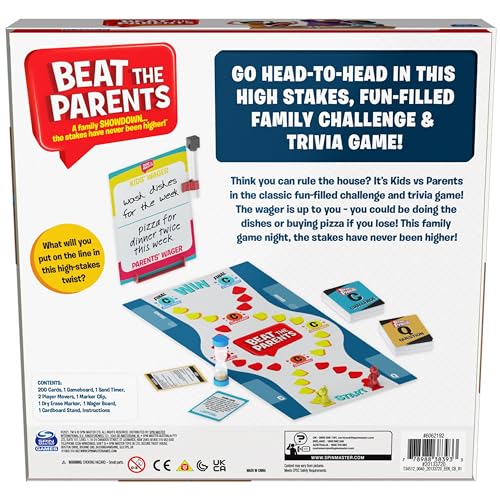 Spin Master Games Beat The Parents Board Game for Families and Kids aged over 8