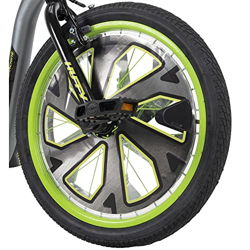 Huffy Green Machine Drift Trike Stunts Drifts and Spins Fun Action Packed Thrill Kart, Green, Grey & Black