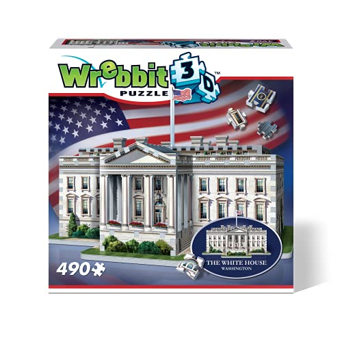 Wrebbit 3D Puzzle White House Puzzle (490-Piece)