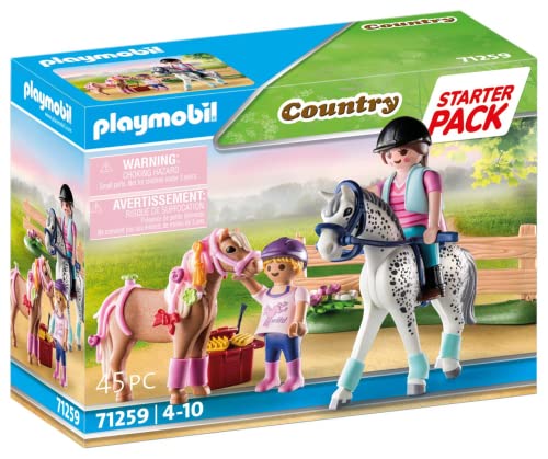Playmobil 71259 Horse Farm Starter Pack, Farm Animal Play Sets, Fun Imaginative Role-Play, PlaySets Suitable for Children Ages 4+