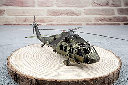 Metal Earth Fascinations UH-60 Black Hawk Helicopter 3D Metal Model Kit