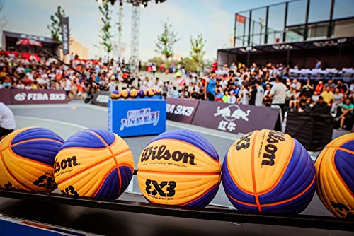 Wilson Unisex-Adult FIBA 3X3 Game Basketball, Orange, Intermed