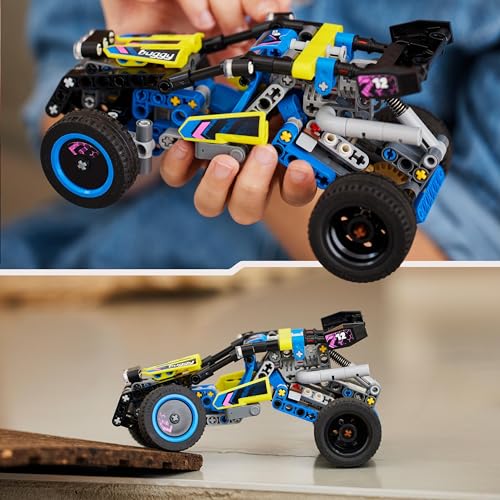 LEGO Technic Off-Road Race Buggy, Car Vehicle Toy for Boys and Girls aged 8 Plus Years Old, Rally Model Building Kit with Realistic Features, Small Gift for Kids 42164