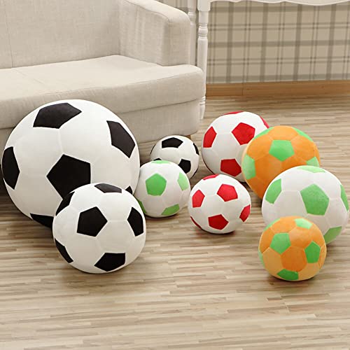 Plush Football Toy, Soft Fluffy Stuffed Football Plush Toy Soccer Ball Soft Pillow Gift Sports Toy The for Children Kids Boy Girl Baby,30cm