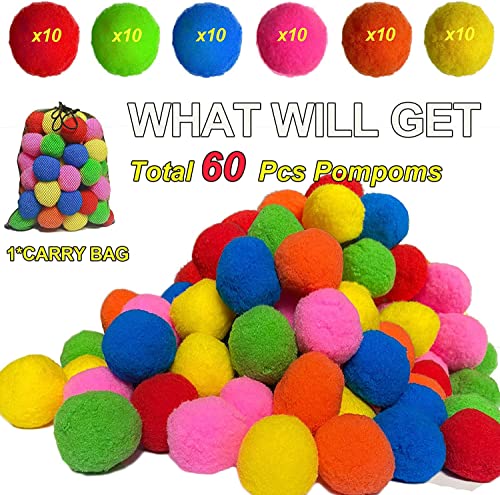 60PCS Reusable Water Balls, Water Soaker Balls for Outdoor Toys and Games,Beach Balls for Kids and Teens Boys and Girls - Summer Activities Balls for Pool and Backyard Fun