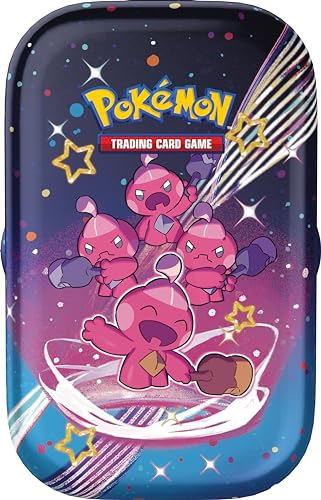 Pokémon TCG: Scarlet & Violet—Paldean Fates Mini Tin – Tinkatink (2 Booster Packs, 1 Sticker & 1 Art Card)