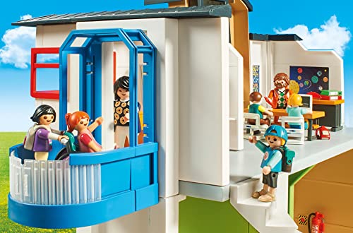 Playmobil City Life 9453 Furnished School Building, For Children Ages 5+