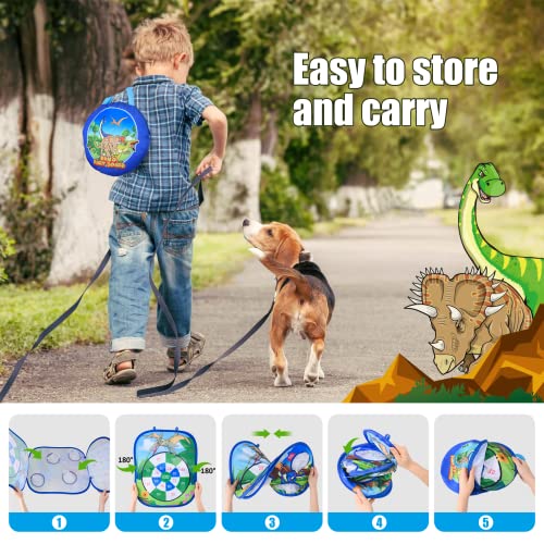 Toys for 3-10 Year Old Boys, Kids Dart Board Set Dinosaur Toys for Boys Garden Toys Boys Toys Age 3-10 Gifts for 3-10 Year Old Boys Christmas EVE Gifts for Kids Toys Outdoor Toys Party Toss Games