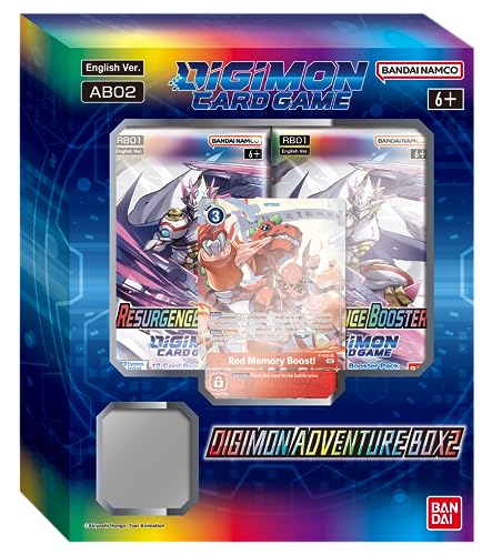 Bandai | Digimon Card Game: Adventure Box 2 (AB02) | Trading Card Game | Ages 6+ | 2 Players | 20-30 Minutes Playing Time