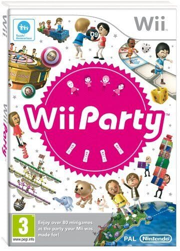 Wii Console (White) with Wii Party