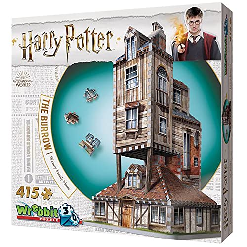 Wrebbit3D | Harry Potter: The Burrow - The Weasley's Family Home (415pc) | 3D Puzzle | Ages 14+