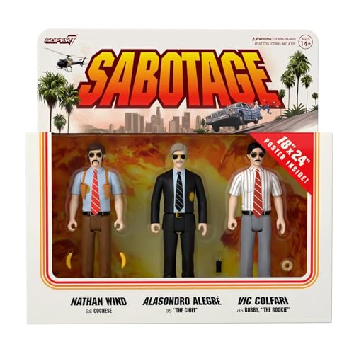 SUPER7 Beastie Boys Sabotage 3-Pack Reaction Figure Set 3.75 inch