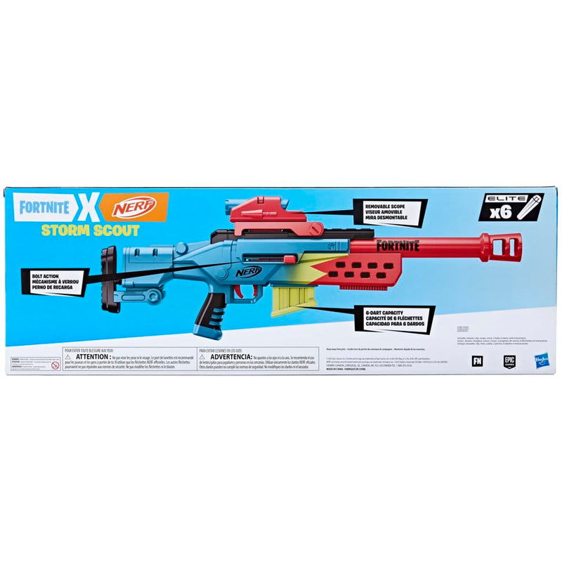 Nerf Fortnite Storm Scout Blaster, Nerf Scope, 6-Dart Clip, 6 Elite Nerf Darts, Bolt Action & Elite 2.0 50-Dart Refill Pack - Includes 50 Official Elite 2.0 Darts, Compatible With All Elite Blasters