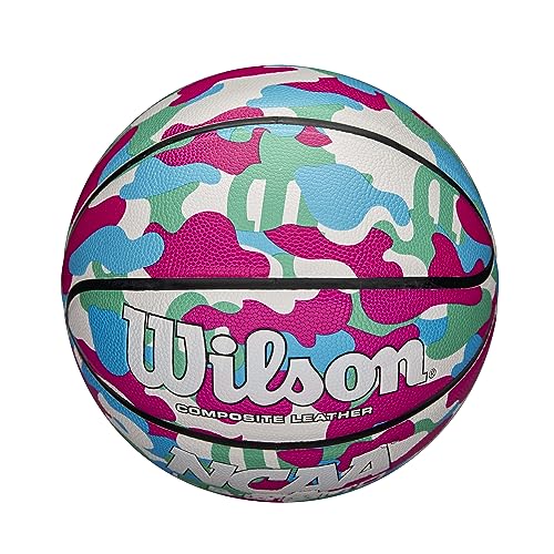 WILSON NCAA Legend Indoor/Outdoor Basketball - Pink Camo, Size 6-28.5"