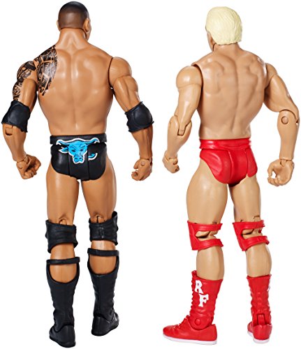 WWE Wrestling Toy - Wrestlemania 6 Inch Deluxe Action Figure 2 Pack - Rick Flair vs The Rock