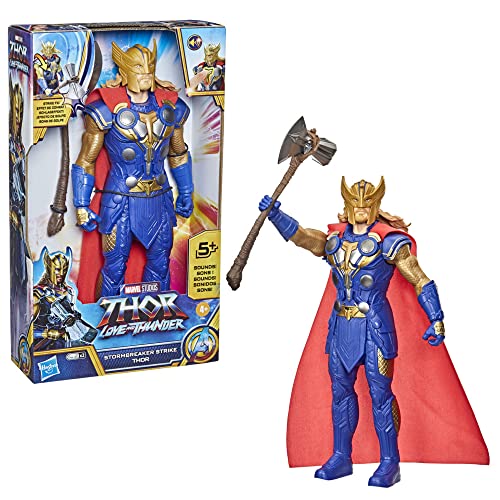 Marvel Studios' Thor: Love and Thunder Stormbreaker Strike Thor Electronic Figure 30 cm Children 4 Years and Up