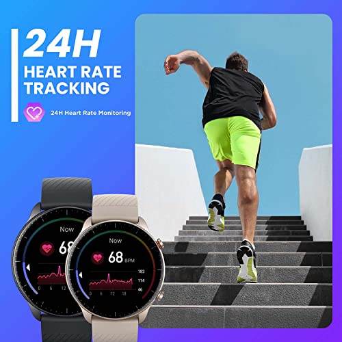 Amazfit [New Version] GTR 2 Smart Watch with Bluetooth Call, Sports Watch with 90+ Sports Modes, Fitness Tracker with Heart Rate, SpO2 Moniotr, 3GB Music Storage, Alexa Built-in, Grey