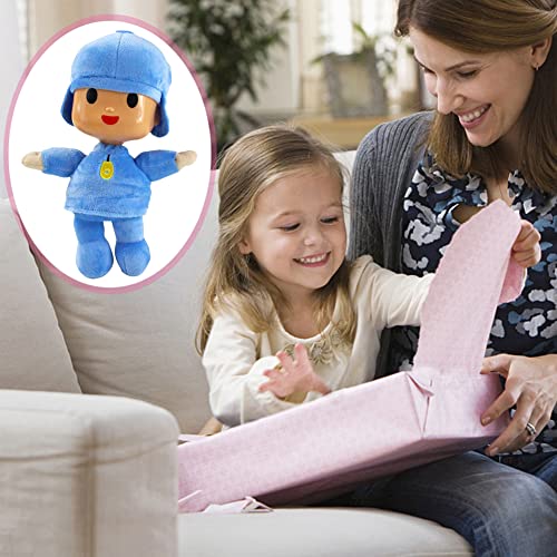 FISAPBXC Pocoyo Soft Plush Toy Cute Pocoyo Plush Doll Soft Stuffed Collectable Birthday Christmas Toys Gifts Home Decoration Suitable for Boys Girls Kids 26cm