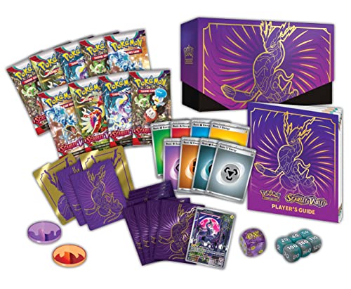 Pokémon TCG: Scarlet and Violet Elite Trainer Box - Miraidon (1 Full Art Promo Card, 9 Boosters and Premium Accessories)
