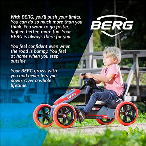 BERG Pedal Car Reppy Rebel with soundbox | Pedal Go Kart, Ride On Toys for Boys and Girls, Go Kart, Outdoor Games and Outdoor Toys, Adaptable to Body Lenght, Pedal Cart, Go Cart for Ages 2.5-6 Years