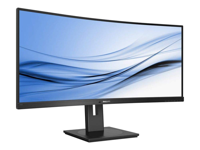 PHILIPS 346B1C- 34 inch WQHD Curved Monitor, 100Hz, 4ms, VA, USB-C dock, KVM, Height adjust, Speakers, PowerSensor (3440 x 1440, 300 cd/m² - HDMI, DP, USB-C)