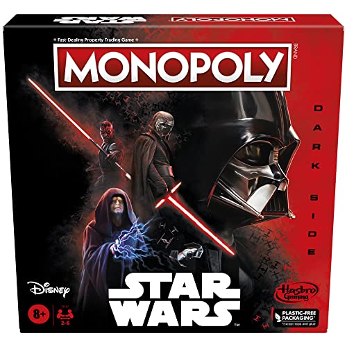 Monopoly: Disney Star Wars Dark Side Edition Board Game for Families, Games for Children, Star Wars Gift