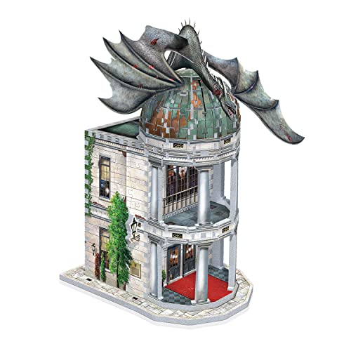 Wrebbit | Diagon Alley Collection: Gringotts Bank - 300 -Piece | 3D Jigsaw Puzzle | Ages 14+ |