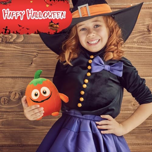 Halloween Pumpkin Pillow Plush Toys Stuffed Doll,20cm Cute Pumpkin Pillow Plush Pillow Doll Halloween Soft Toy,Cartoon Halloween Stuffed Animal Toy Pumpkin Pillow Plushies Doll,Halloween Cuddly Toys