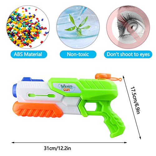 Yojoloin Water Pistol,2 Pack Water Gun for Kids Adults,1200ml Powerful Water Blaster Pistols,Outdoor Games Garden Beach Summer Party Swimming Pool Game for Children