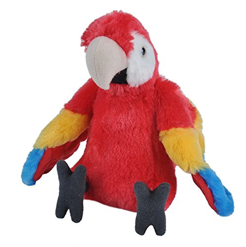 Wild Republic Scarlet Macaw Plush Soft Toy, Cuddlekins Cuddly Toys, Gifts for Kids 30 cm