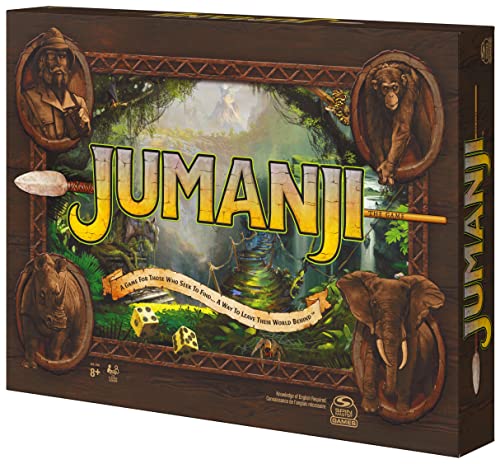 Jumanji The Game, The Classic Adventure Board Game for Kids and Families Aged 8 and Up