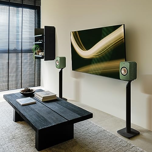 KEF LSX II - Wireless Bookshelf Speakers, Olive Green | Active Speakers | TV | PC | Gaming | HDMI