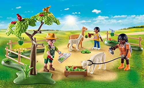 Playmobil 71251 Country Alpaca Walk, Farm Animal Play Sets, Sustainable Toys, Fun Imaginative Role-Play, PlaySets Suitable for Children Ages 4+