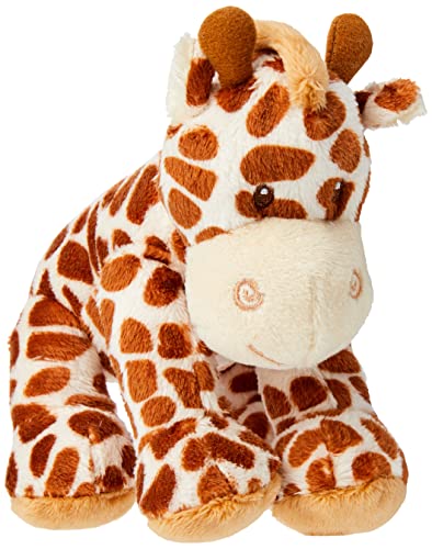 Suki Baby Small Bing Bing Soft Boa Plush Rattle with Embroidered Accents (Giraffe)