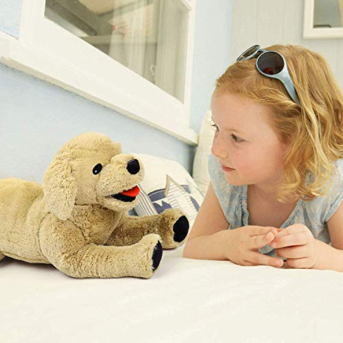 LotFancy Dog Stuffed Animals Plush 53 cm, Soft Cuddly Golden Retriever Plush Toys, Large Stuffed Dog, Puppy Dog Stuffed Animals, Gift for Kids Pets Girls, Christmas Toys