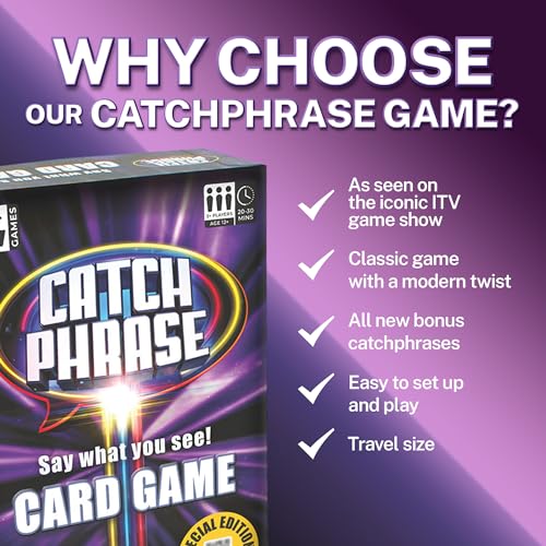 Ginger Fox Special Edition Official ITV Catchphrase Say What You See 2022 TV Show Card Game - Guess Each Catch Phrase - Includes Exclusive Digital Features With Mr Chips